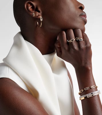 Ohrringe Move Uno aus 18kt Gelbgold mit Diamanten | Messika