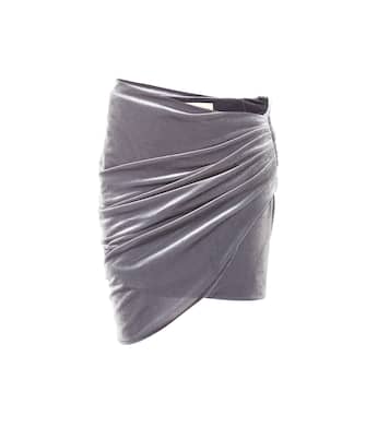 Velvet miniskirt | Alexandre Vauthier