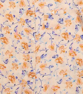 Pea floral cotton twill shirt | Bonpoint