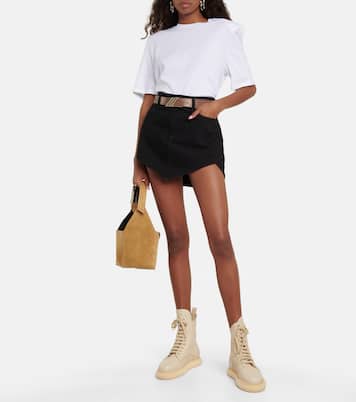 Selene leather combat boots | The Attico