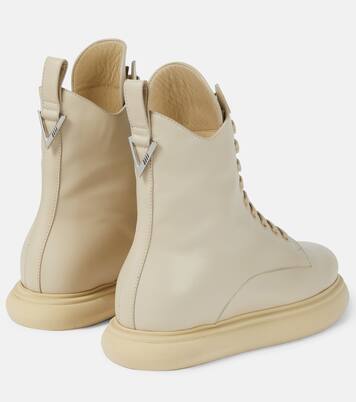 Selene leather combat boots | The Attico