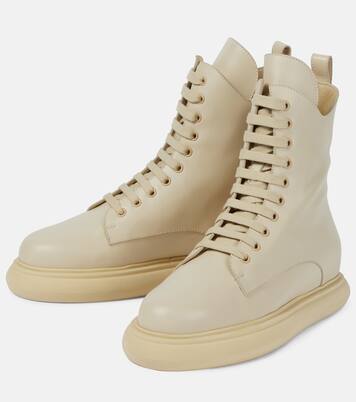 Selene leather combat boots | The Attico