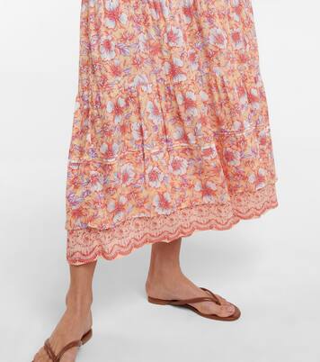 Abito lungo Della con stampa floreale | Poupette St Barth