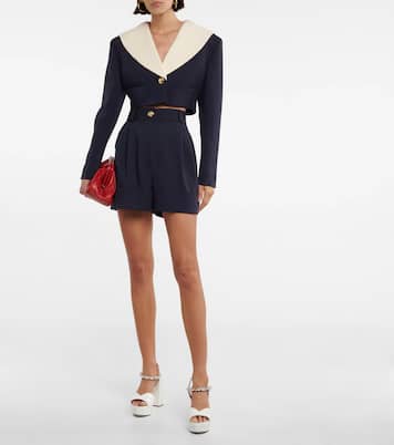 Giacca cropped in lana | Miu Miu