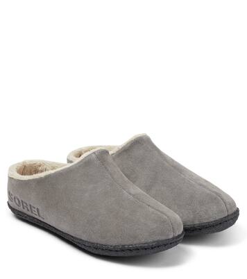 Youth Lanner Ridge™ II suede slides | Sorel Kids