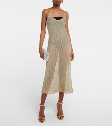 Sandalen Kim aus Metallic-Leder | Amina Muaddi