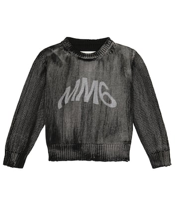 Logo cotton sweater | MM6 Maison Margiela Kids