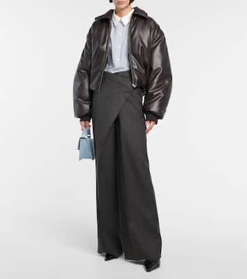 Padded coated jersey bomber jacket | Acne Studios