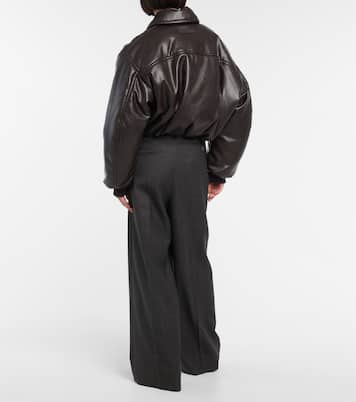 Padded coated jersey bomber jacket | Acne Studios