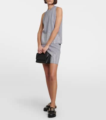 Verzierter Minirock aus Wolle | JW Anderson