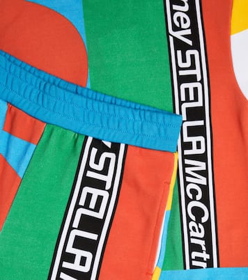 Felpa e shorts in cotone con stampa | Stella McCartney Kids