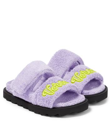 Appliqué toweling sandals | Versace Kids