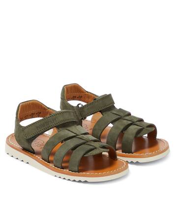 Plagette Salome Tek leather sandals | Pom d'Api