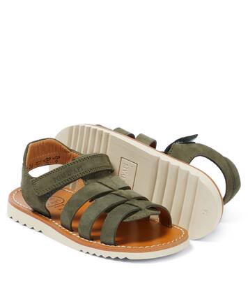 Plagette Salome Tek leather sandals | Pom d'Api