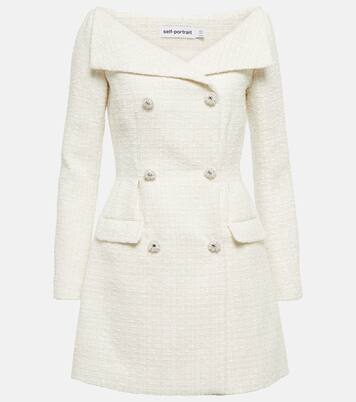 Bouclé minidress | Self-Portrait