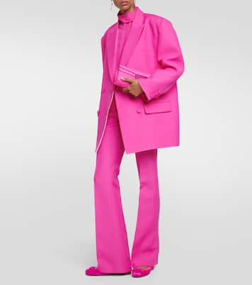 Rockstud satin ballet flats | Valentino Garavani