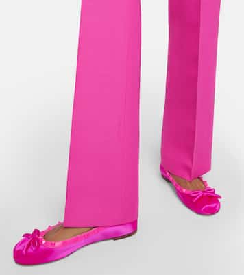 Rockstud satin ballet flats | Valentino Garavani