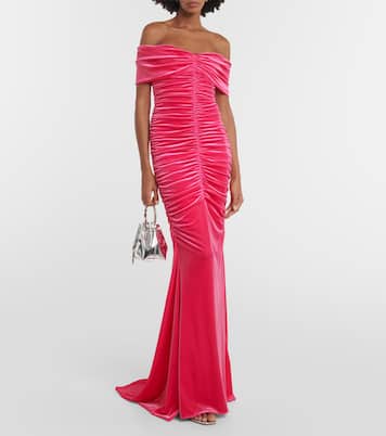 Robe aus Samt | Monique Lhuillier