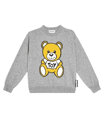 Teddy Bear cotton and wool sweater | Moschino Kids