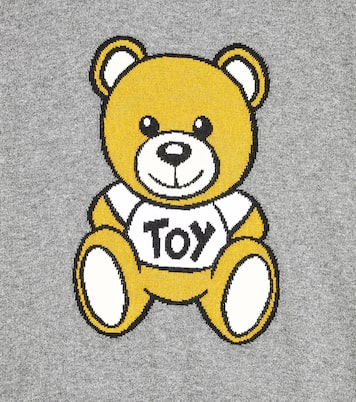 Teddy Bear cotton and wool sweater | Moschino Kids