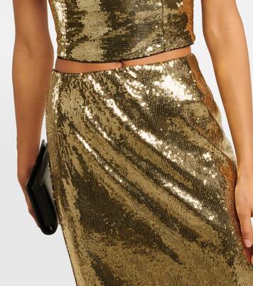 Maxirock mit Pailletten | Dolce&Gabbana