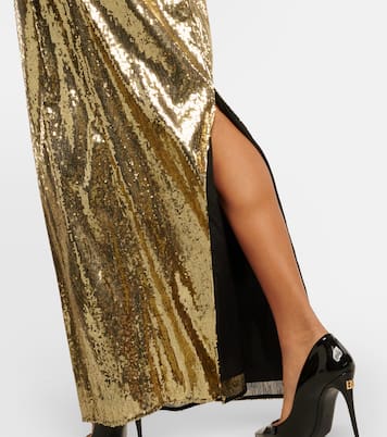 Maxirock mit Pailletten | Dolce&Gabbana