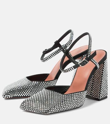 Escarpins Charlotte 95 en satin | Amina Muaddi