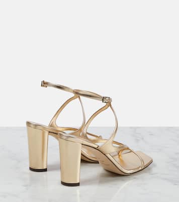 Sandalen Azie 85 aus Metallic-Leder | Jimmy Choo