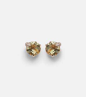Peekaboo 18kt rose gold earrings with beryls and diamonds | Bucherer Fine Jewellery