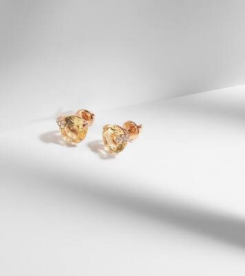 Peekaboo 18kt rose gold earrings with beryls and diamonds | Bucherer Fine Jewellery