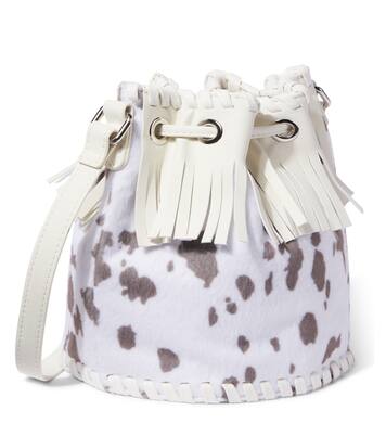 Printed fringed bucket bag | Stella McCartney Kids