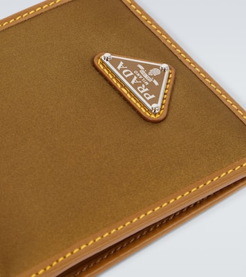 Re-Nylon leather-trimmed wallet | Prada