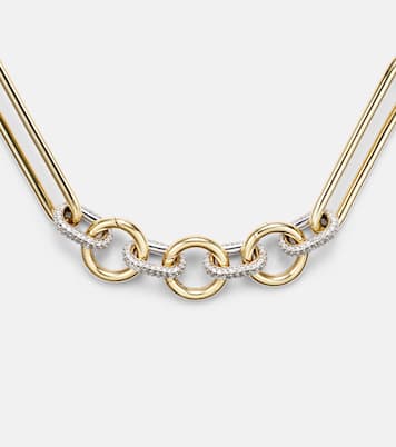 18kt gold chain necklace with diamonds | FoundRae