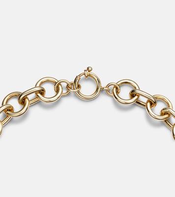 18kt gold chain necklace with diamonds | FoundRae