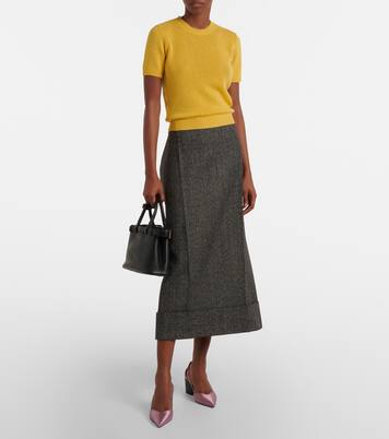 Pumps in raso con cut-out | Prada