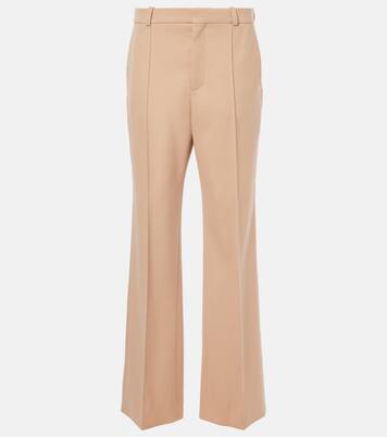 Gerade High-Rise-Hose aus Wolle | Chloé