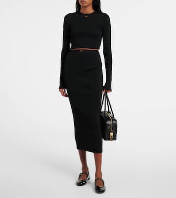 Knitted midi skirt | Prada