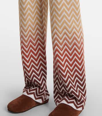 Schlaghose aus Häkelstrick | Missoni