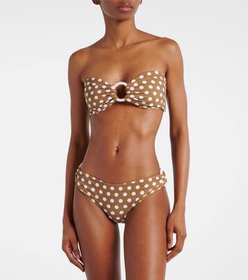 Haut de bikini bandeau Coronada à pois | Marysia