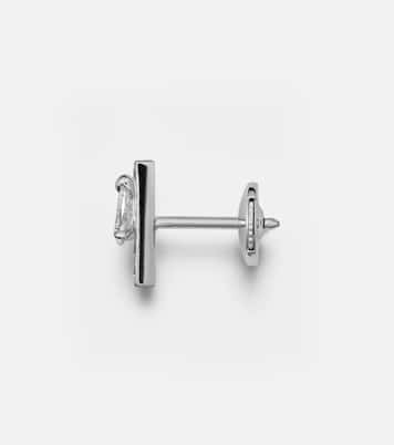 Serti Sur Vide 18kt white gold single earring with diamonds | Repossi