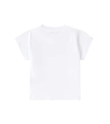 Logo printed cotton jersey T-shirt | Balmain Kids