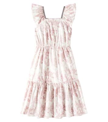 Robe Monili en coton à fleurs | Brunello Cucinelli Kids