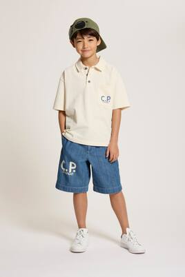 Logo denim shorts | C.P. Company Kids