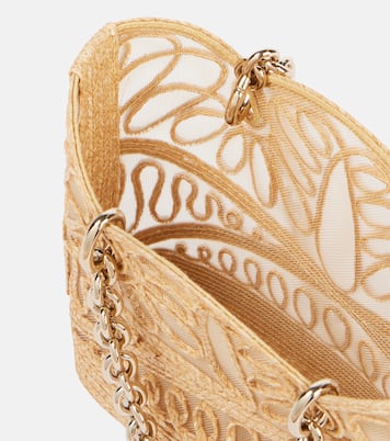 Sac Kahlo Mini en raphia à logo | Aquazzura