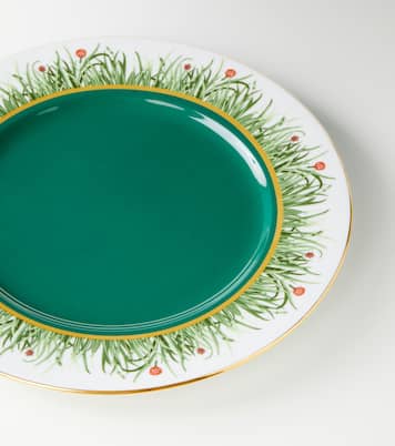Libellula porcelain charger plate | La DoubleJ