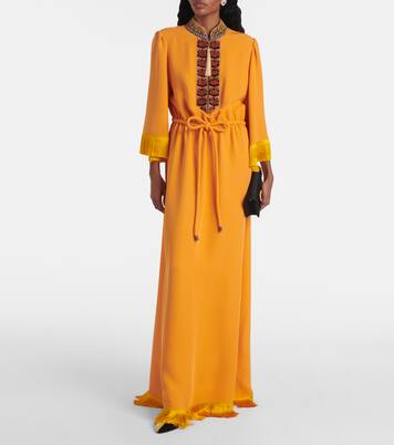 Bestickte Robe aus Cady Couture | Valentino