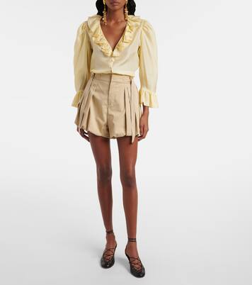 Ruffled silk habutai blouse | Chloé