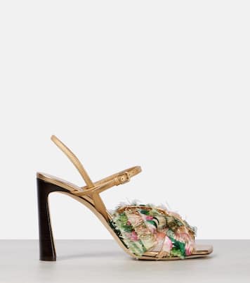 Sandalen Annika 95 aus Metallic-Leder | Jimmy Choo