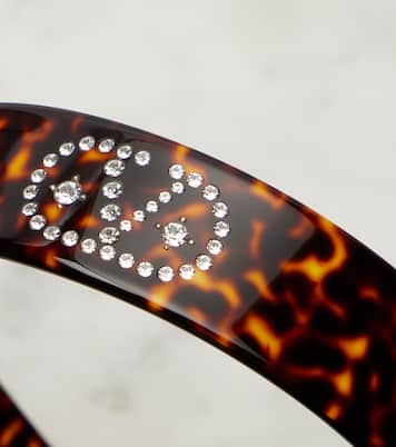 Haarreif VLogo mit Kristallen  | Valentino