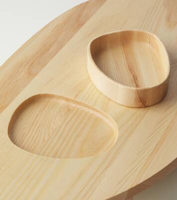 Dune wooden platter and bowl by Kelly Wearstler | Serax
